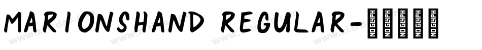 MarionsHand Regular字体转换